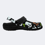 Boo Ghost Skull - Fur Lined Slippers/Sandals