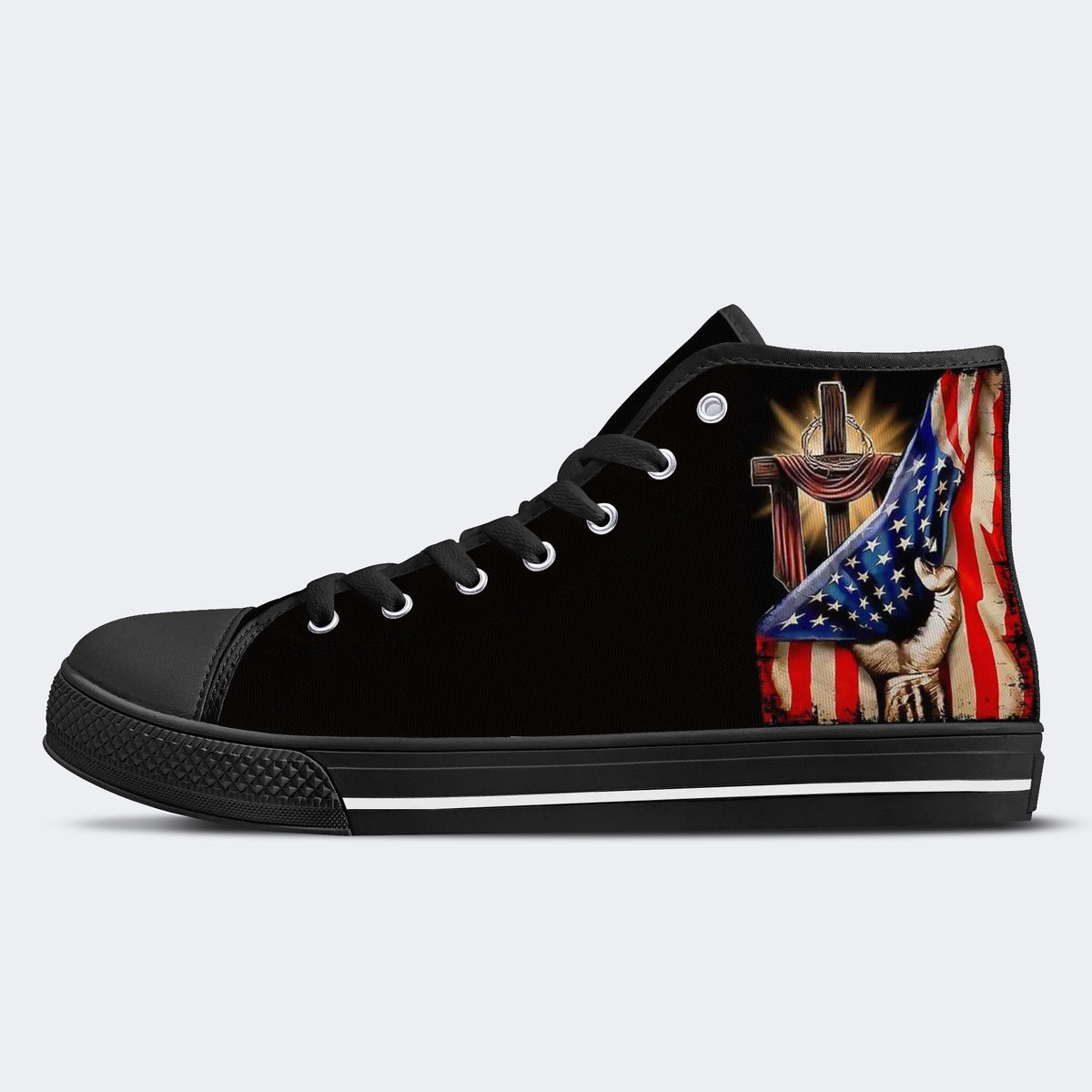 Flag Day High Top Canvas Shoes