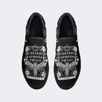 Surreal Death Moth Print - Slip On Shoes