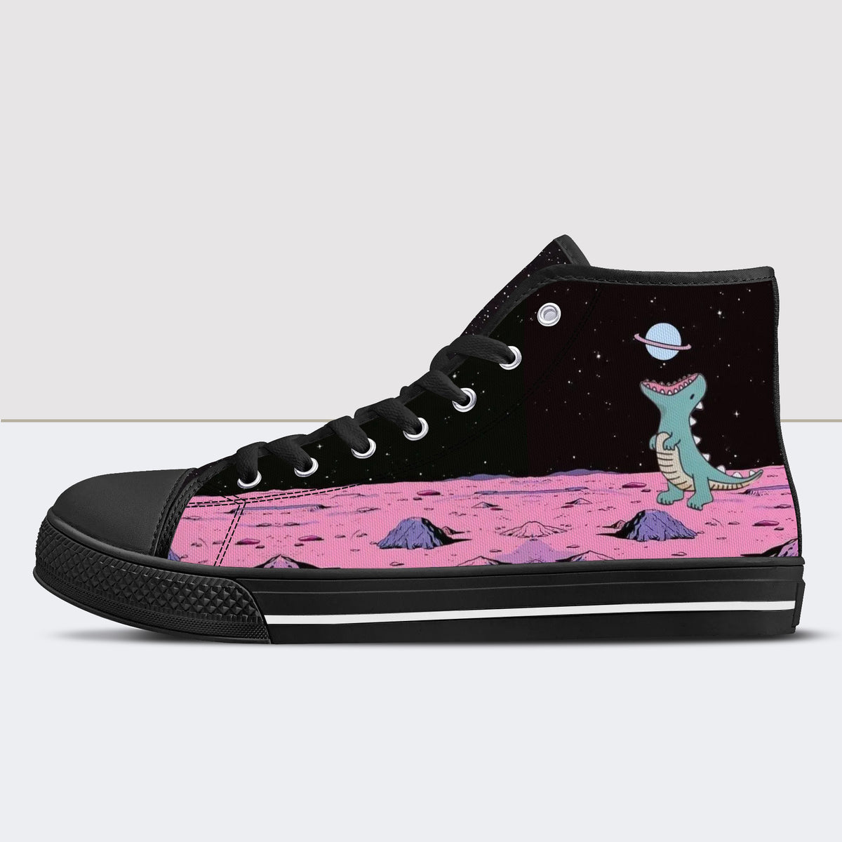 Cartoon Print High Top Canvas Shoes