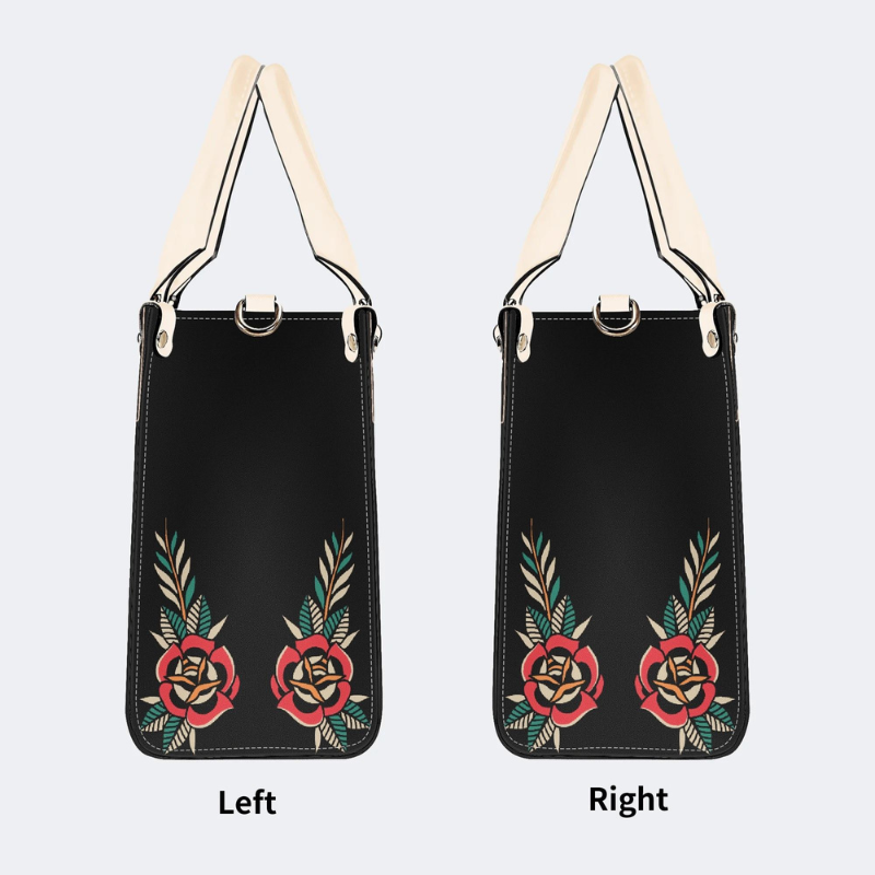 Circling Black Dragon Print Handbag Factory Direct Sales