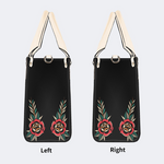 Circling Black Dragon Print Handbag Factory Direct Sales