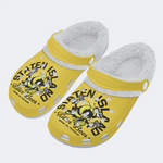 Staten Island Killer Bees Print - Fur Lined Slippers/Sandals