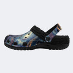Space Nebula Art - Fur Lined Slippers/Sandals