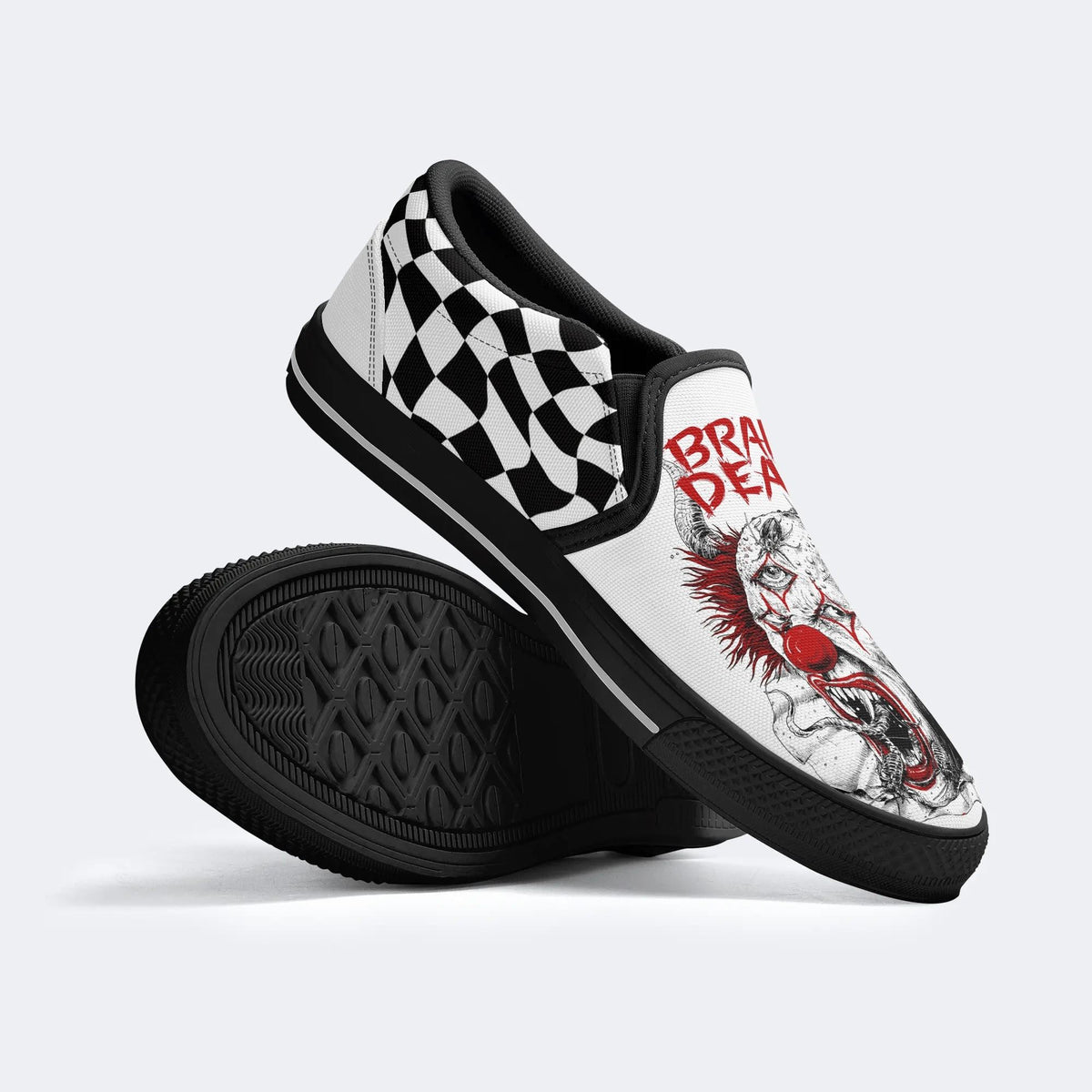 Unisex Horror Death Print - Slip On Shoes