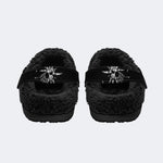 Dark Spider Web - Fur Lined Slippers/Sandals