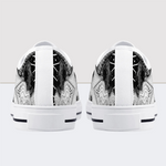 Cranial Extraction Skull Low Top Canvas Shoes