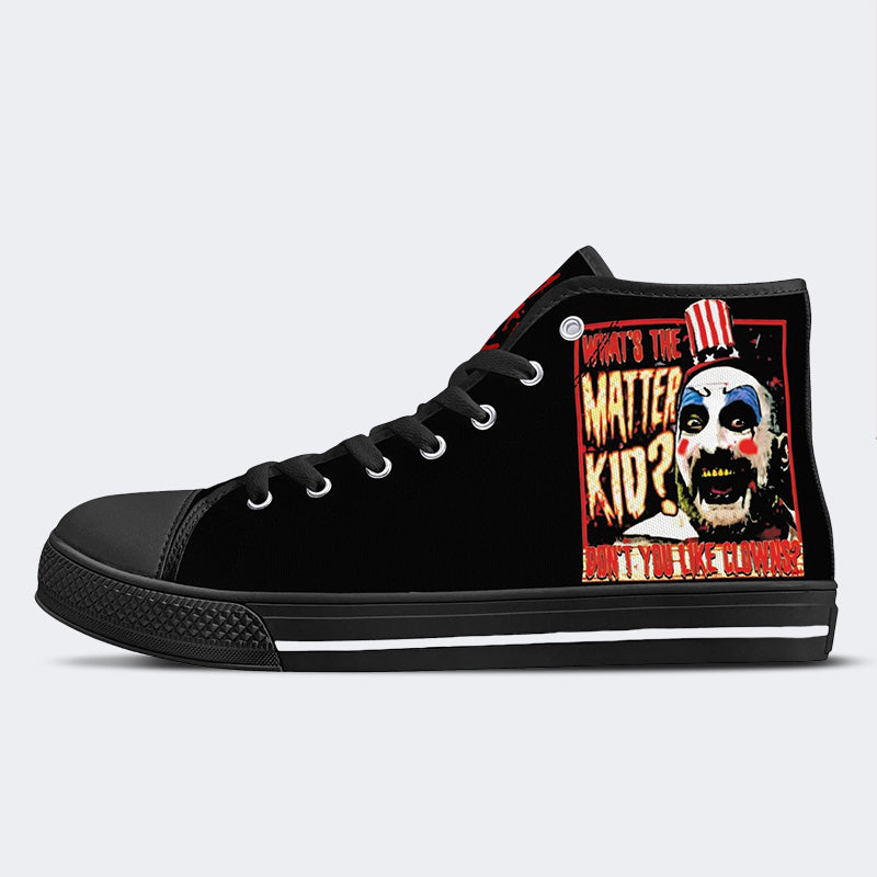 Horror-Druck Unisex - High Top Canvas