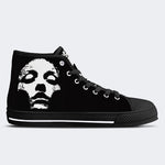 Unisex Vintage Jesus Printe - High Top Canvas