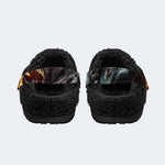 Dragon Skull Fire - Fur Lined Slippers/Sandals