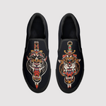 Slipper mit Tiger-Print 