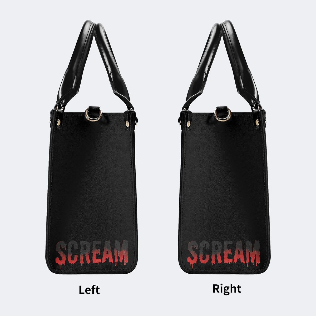 Horror Ghostface Print - Leather Handbag