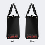 Horror Ghostface Print - Leather Handbag