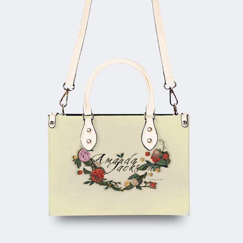 Classic Flower Pattern Handbag Factory Direct Sales