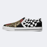 Cobra Rose Print Slip On Shoes Factory Direct Sales