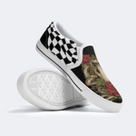 Cobra Rose Print Slip On Shoes Factory Direct Sales