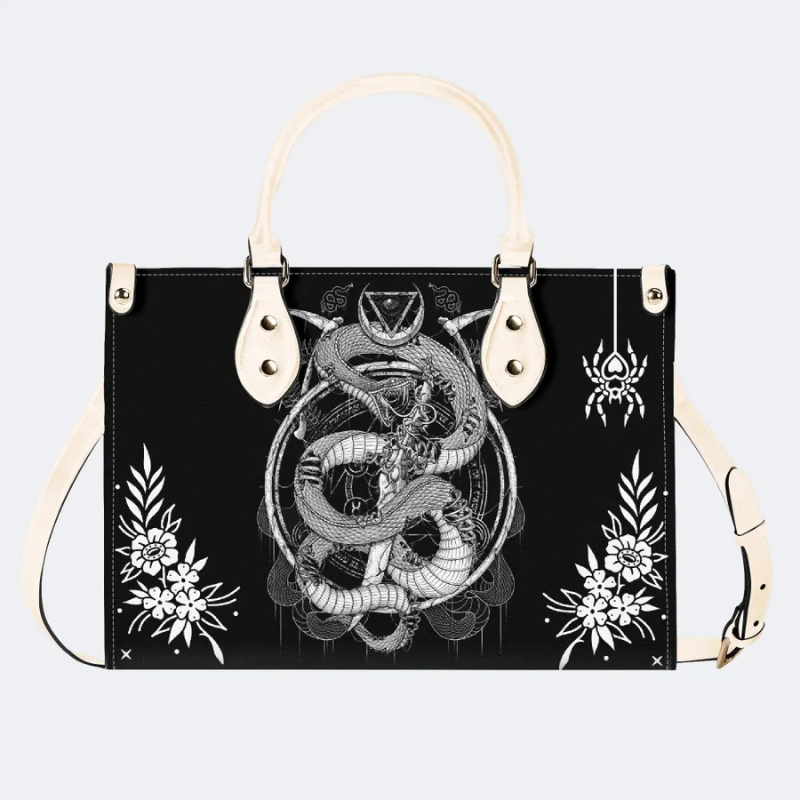 Coiled Snake Print Handbag Factory Direct Sales