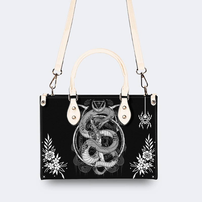 Coiled Snake Print Handbag Factory Direct Sales
