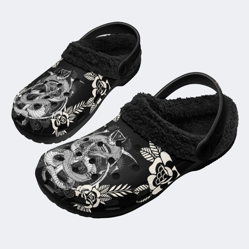 Coiled Snake Print Slippers/Sandals Factory Direct Sales