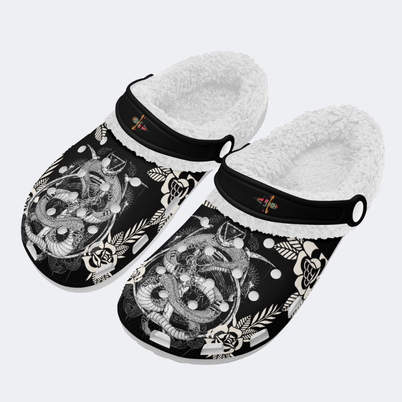 Coiled Snake Print Slippers/Sandals Factory Direct Sales