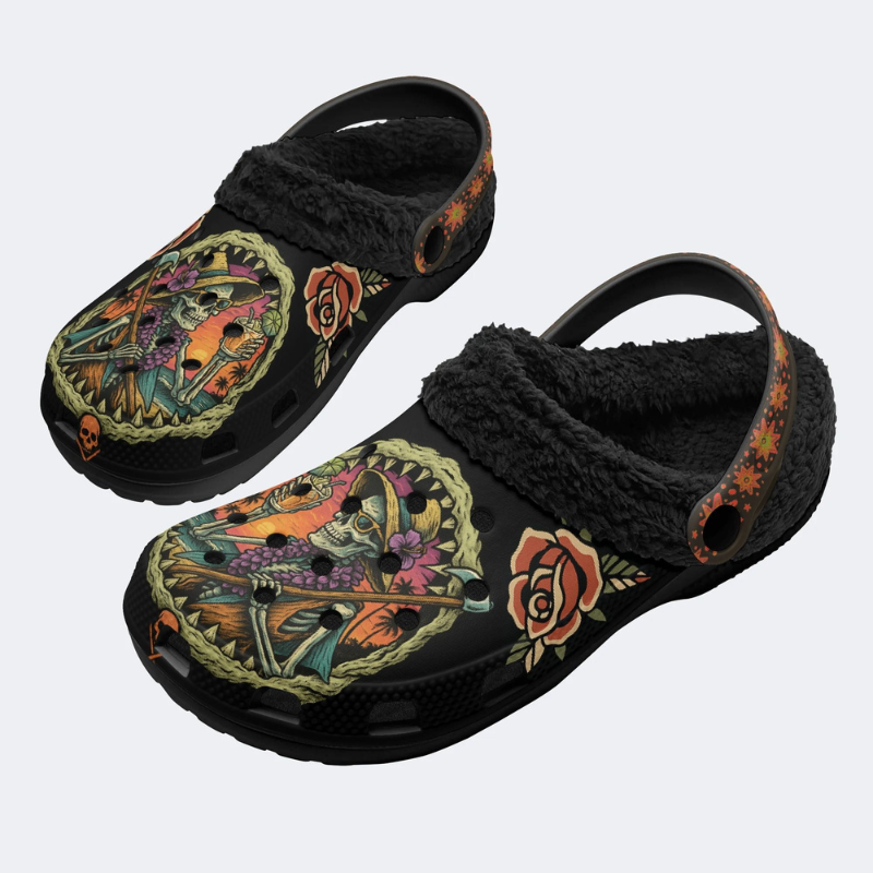 Comfortable I Love Q York Fur Lined Slippers/Sandals_04