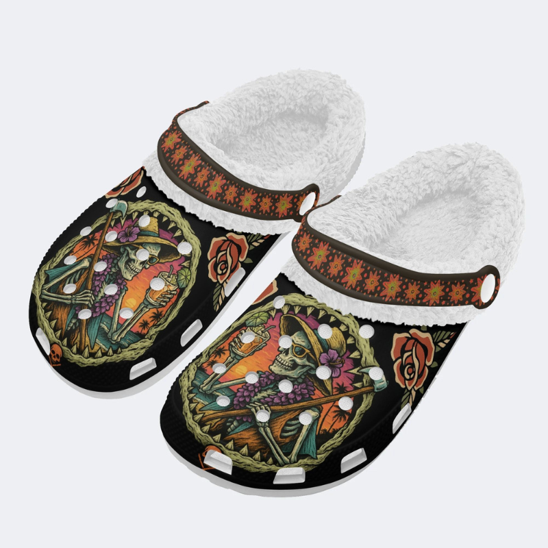 Comfortable I Love Q York Fur Lined Slippers/Sandals_06