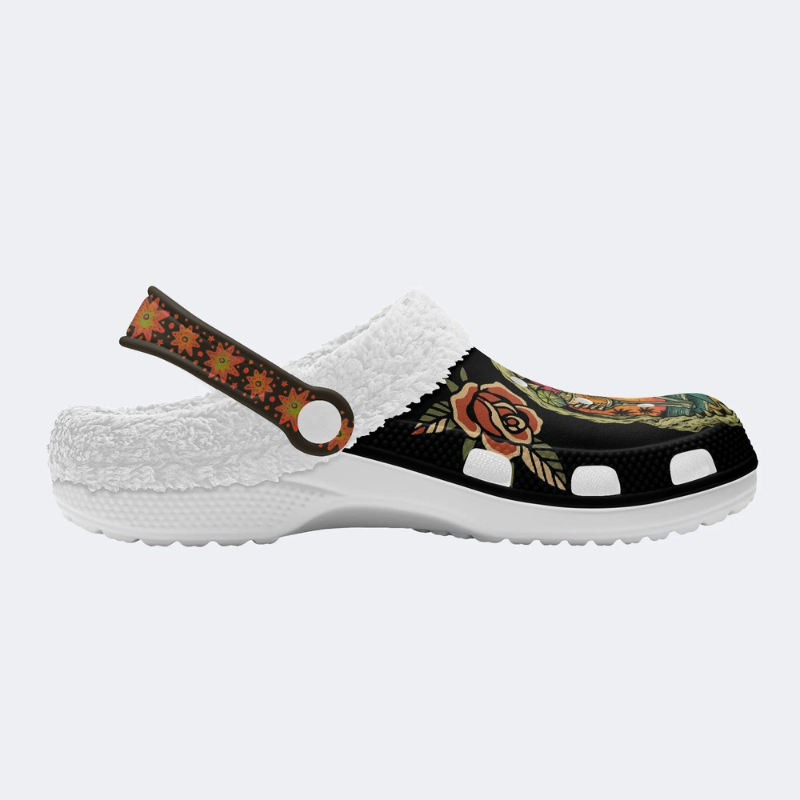 Comfortable I Love Q York Fur Lined Slippers/Sandals_08