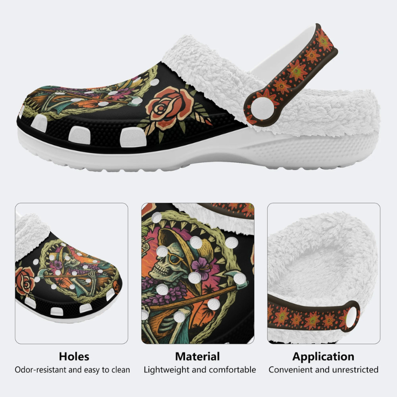 Comfortable I Love Q York Fur Lined Slippers/Sandals_11