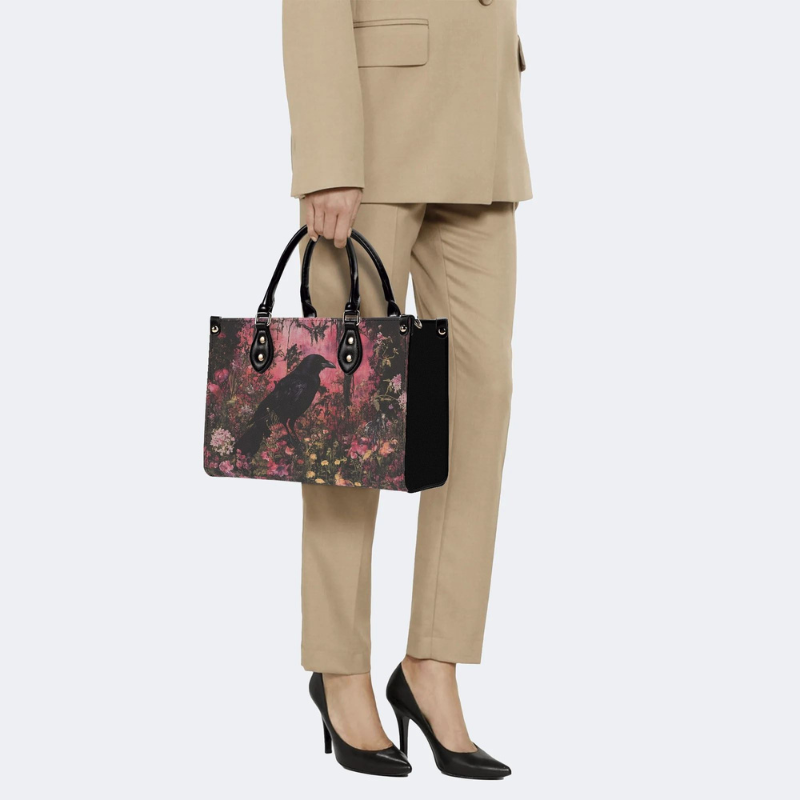 Crow In The Flowers Handbag Factory Direct Sales_08