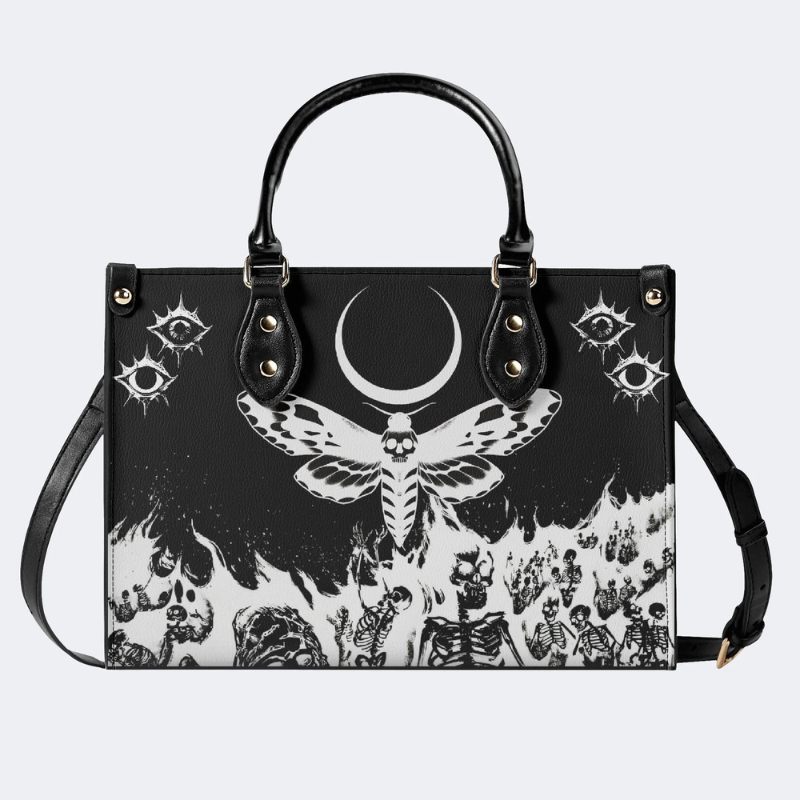 Death Moth And Skull Handbag Factory Direct Sales