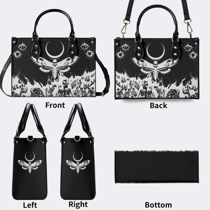 Death Moth And Skull Handbag Factory Direct Sales