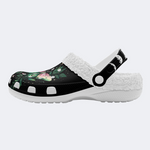 Fashionable Death Moth And Leaves Print Slippers/Sandals_07