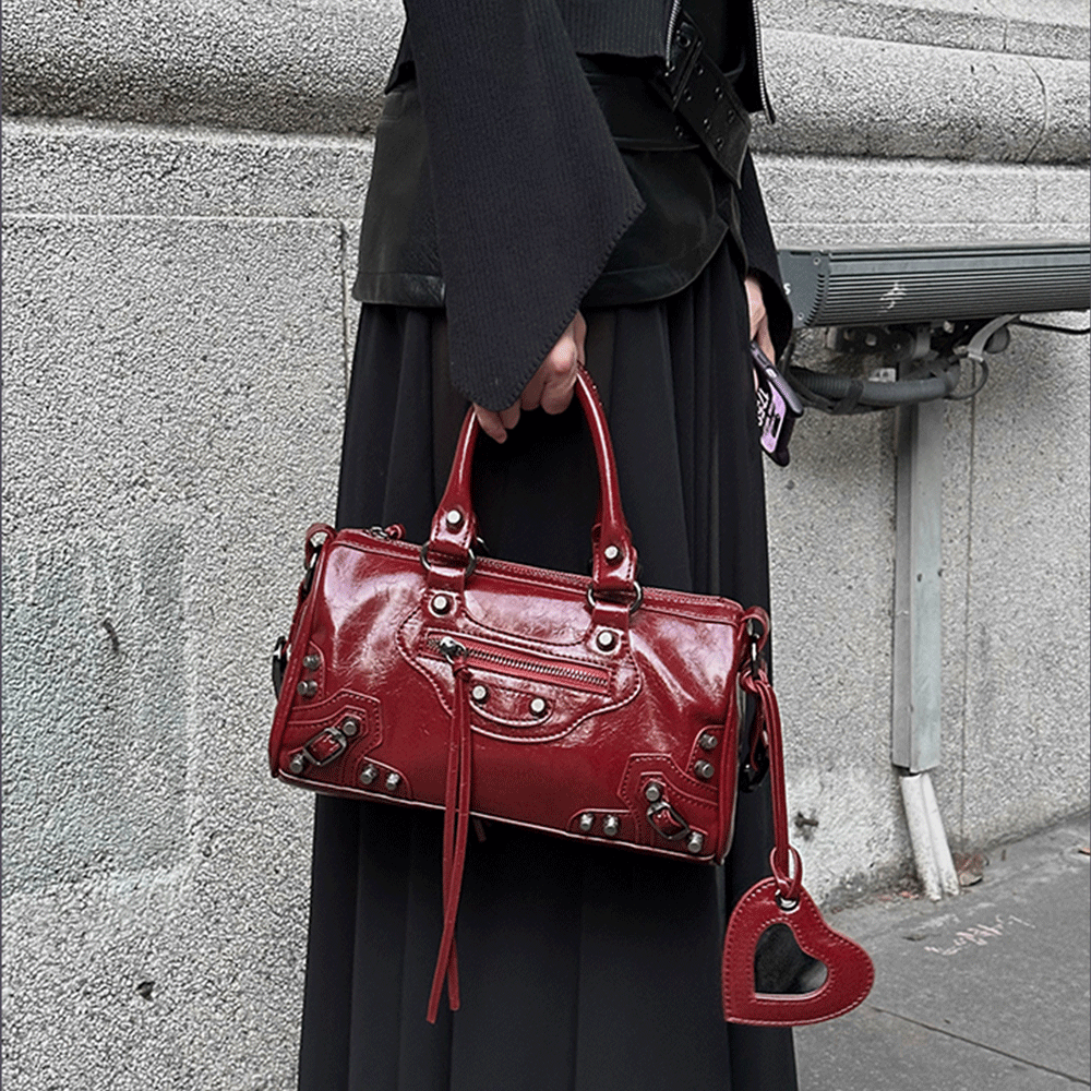 Fashionable Rivet Crossbody Bag