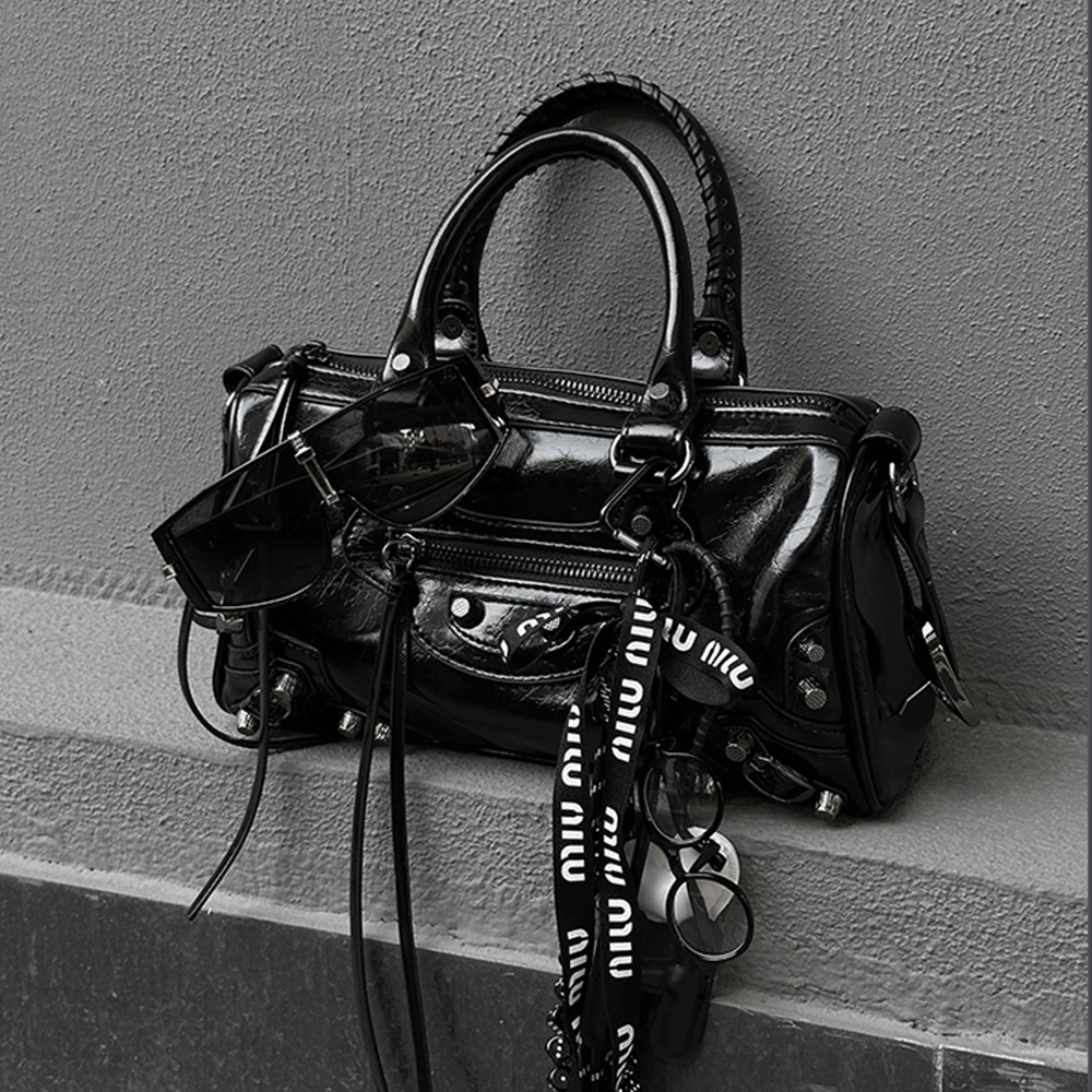 Fashionable Rivet Crossbody Bag