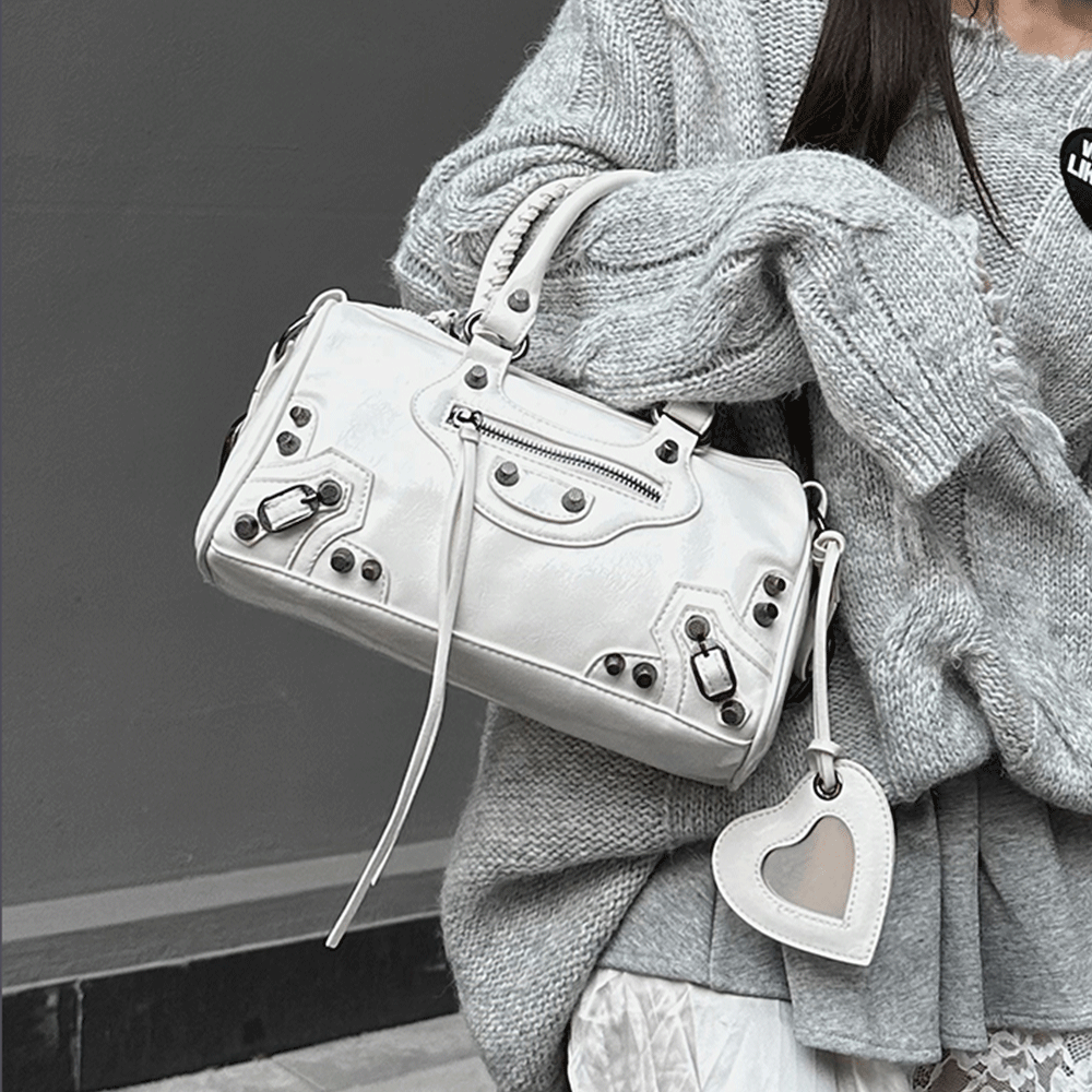 Fashionable Rivet Crossbody Bag