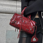 Fashionable Rivet Crossbody Bag