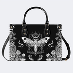 Geometric Moth And Snake Print Handbag