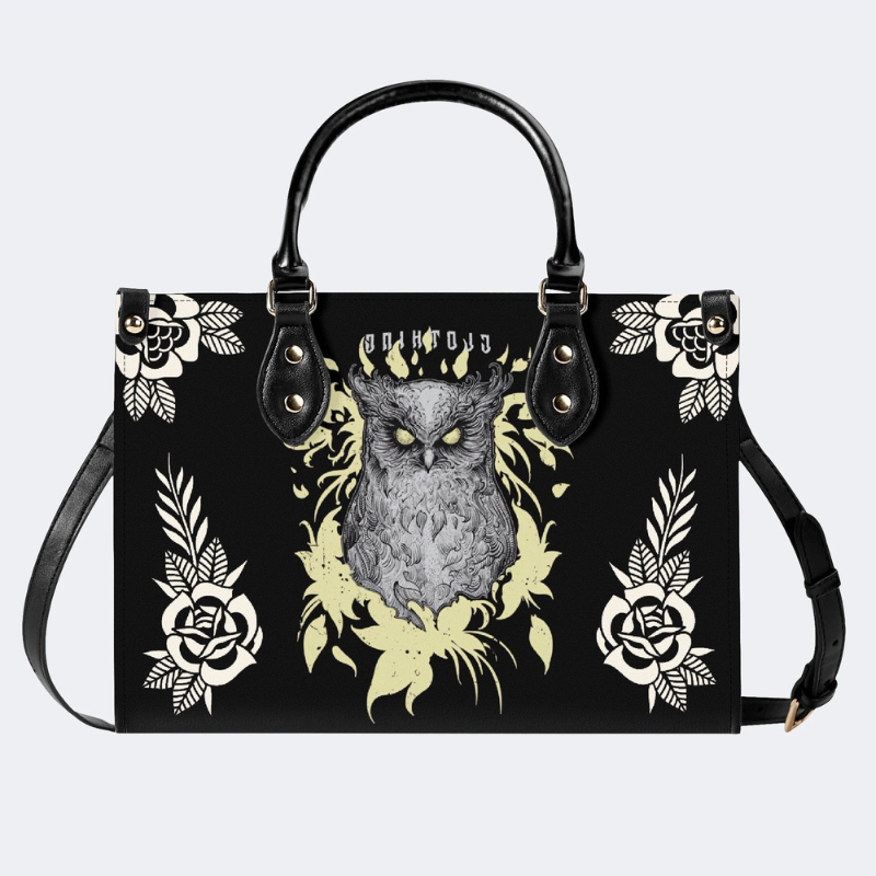 Ghost Eye Owl Print Handbag Factory Direct Sales