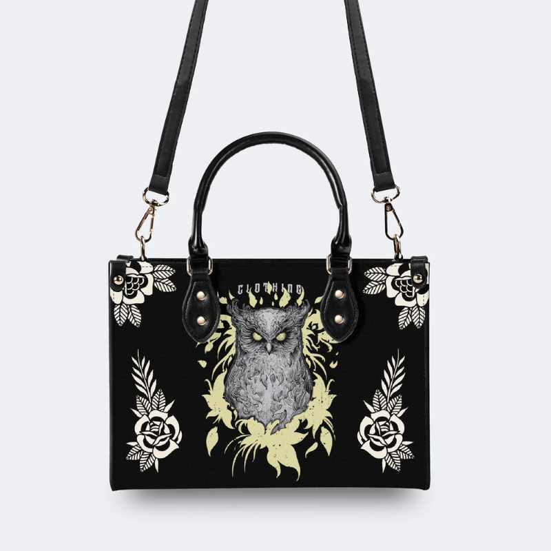 Ghost Eye Owl Print Handbag Factory Direct Sales
