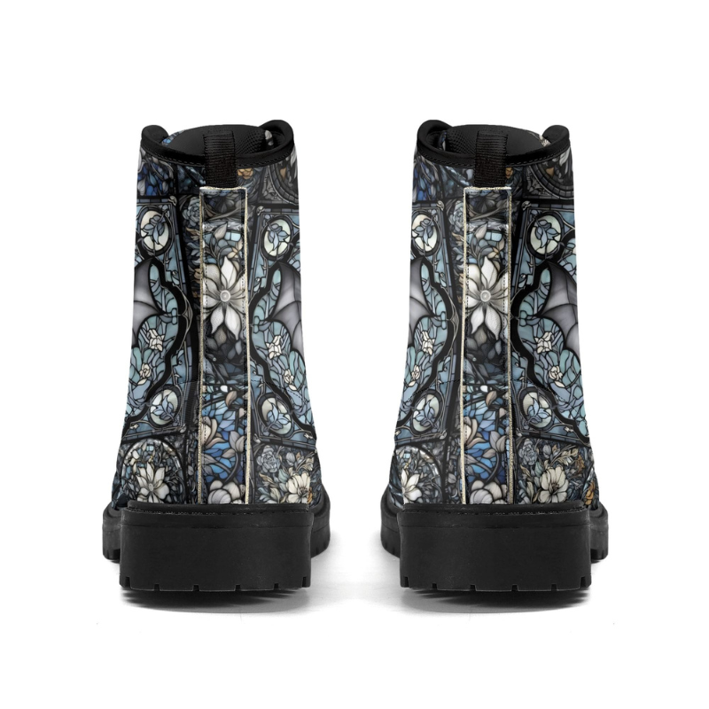 Gothic Bat Print Boots Factory Direct Sales_03
