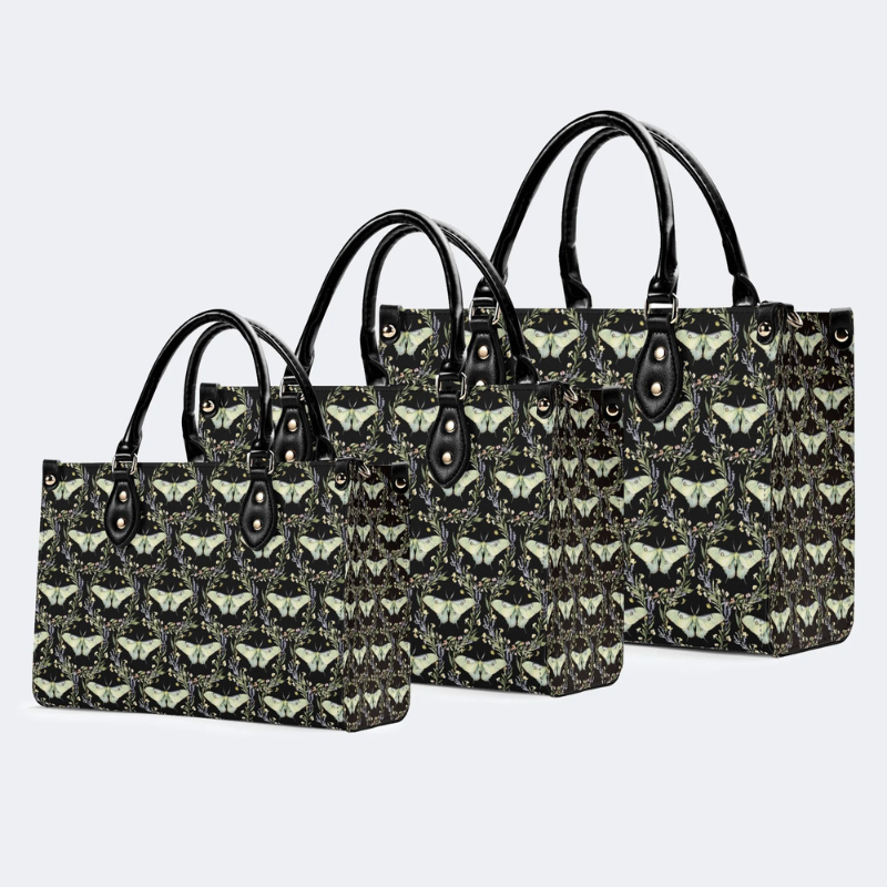Green Moth Print Handbag Factory Direct Sales_13