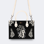 Hand Holding Cross Print Handbag Factory Direct Sales