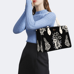 Hand Holding Cross Print Handbag Factory Direct Sales