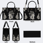 Hand Holding Cross Print Handbag Factory Direct Sales