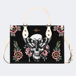Horror Moth Skull Print Handbag Factory Direct Sales