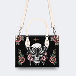 Horror Moth Skull Print Handbag Factory Direct Sales