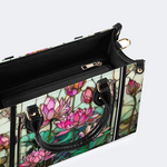 Lotus Flowers In Vintage Pond Handbag Factory Direct Sales_11