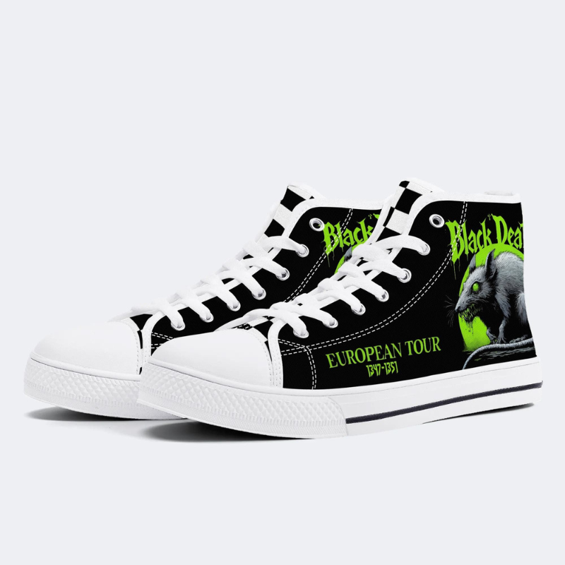 Mutant Mouse Print High Top Canvas Factory Direct Sales
