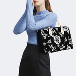 Patterned Snake And Flowers Handbag Factory Direct Sales_07