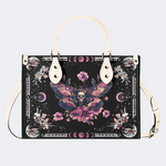 Pink Death Moth Starry Sky Print Handbag